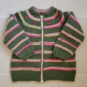 Hand knitted cardigan 3T